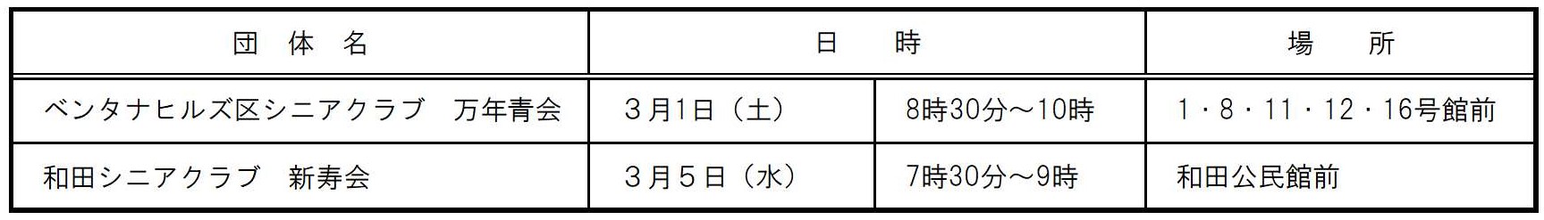 令和7年3月カレンダー