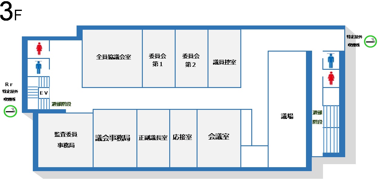 庁舎3階案内図